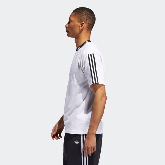 NWOT adidas x UO Trefoil Ribbed Collar Tee - Picture 9 of 13